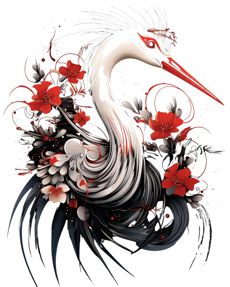 RED CROWNED CRANE